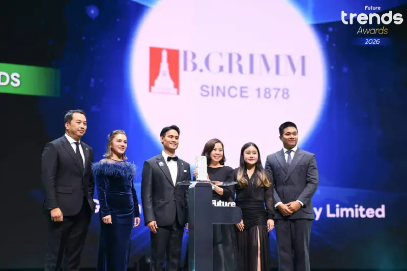 บี.กริม เพาเวอร์ ผงาดคว้า 3 รางวัลใหญ่ ปี 2026 ย้ำต้นแบบองค์กรครองใจคนทำงาน