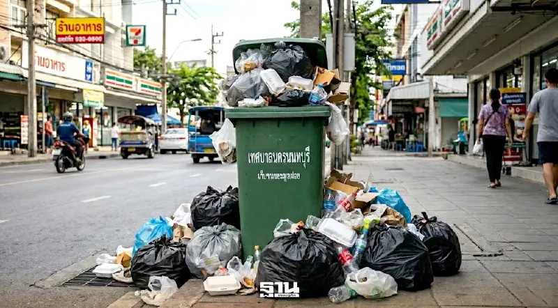 วิกฤตน้ำมันขาดแคลน กระทบการจัดเก็บขยะล่าช้า ลาม 'นนทบุรี' แจ้งประชาชนแล้ว
