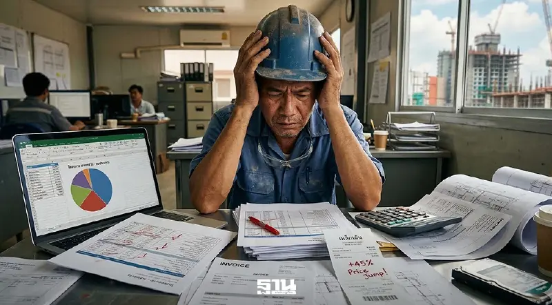 ผู้รับเหมาเล็กอ่วม แบกต้นทุนน้ำมันหลังแอ่น ยางมะตอย วัสดุก่อสร้างพุ่ง ซ้ำเติมเศรษฐกิจ-แบงก์เข้มสินเชื่อ
