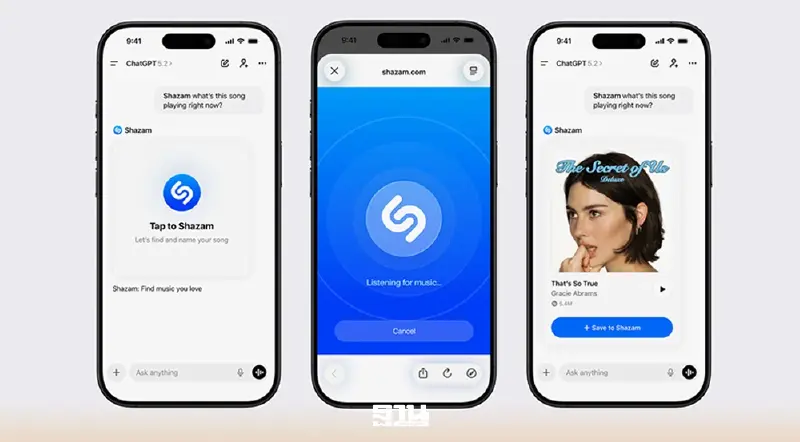 ChatGPT เปิดตัวฟีเจอร์ Shazam ระบุเพลงได้ทันทีไม่ต้องสลับแอป