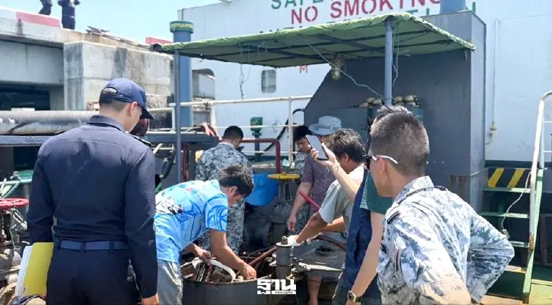 สรรพสามิตจับดีเซลเถื่อน 2.5 แสนลิตร กลางอ่าวไทย ช่วงวิกฤตพลังงาน