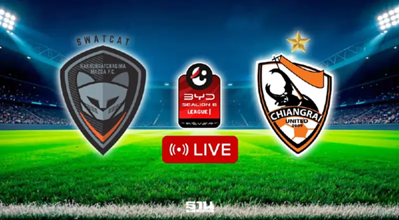 ดูบอลสด ไทยลีก 'นครราชสีมา พบ เชียงราย' ถ่ายทอดสด LIVE วันนี้ 19.00 น. ดูบอลสด ไทยลีก 'นครราชสีมา พบ เชียงราย' ถ่ายทอดสด LIVE วันนี้ 19.00 น.
