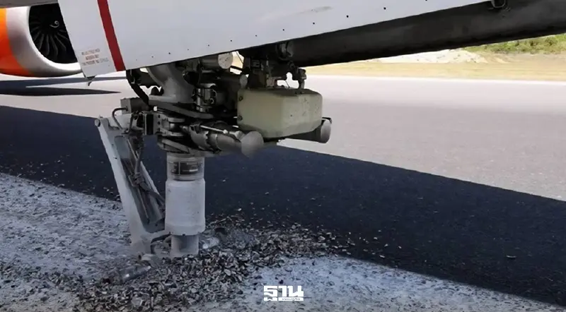 ด่วน! สายการบินอินเดีย ล้อหน้าหัก ไถลรันเวย์ phuket airport ประกาศปิดรันเวย์ชั่วคราว