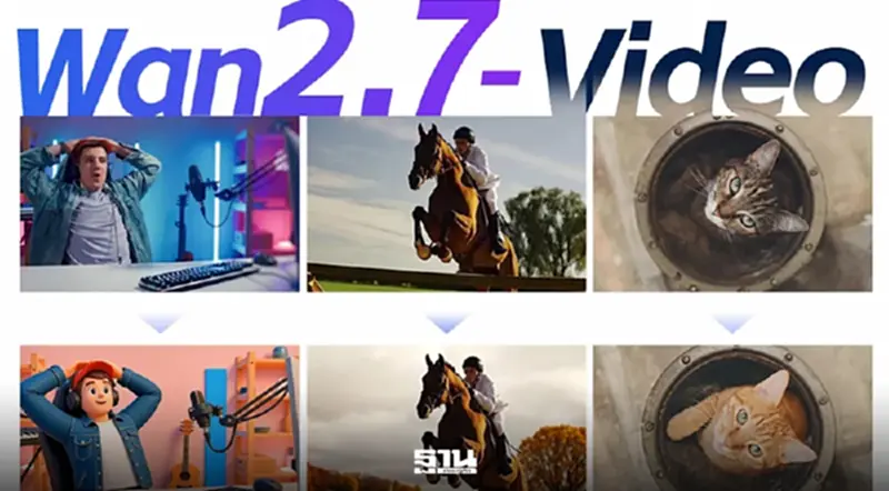 อาลีบาบา เปิด Wan2.7-Video พลิกบทบาทครีเอเตอร์จาก 'คนทำงาน' สู่ 'ผู้กำกับ' อาลีบาบา เปิด Wan2.7-Video พลิกบทบาทครีเอเตอร์จาก 'คนทำงาน' สู่ 'ผู้กำกับ'