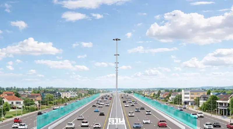 กรมทางหลวง จ่อปิดถนนสร้าง ‘มอเตอร์เวย์บางบัวทอง – ลาดหลุมแก้ว’ เริ่ม 18 เม.ย.นี้