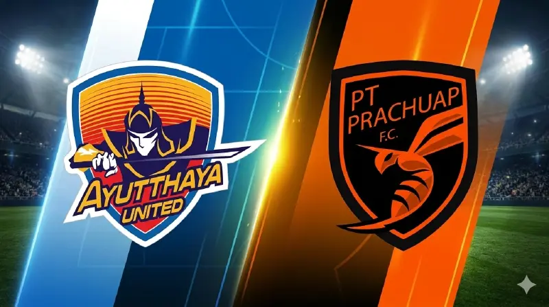 'อยุธยา ปะทะ ประจวบ' ดูบอลสด Live ล้างตา 4-4  ถ่ายทอดสดไทยลีกวันนี้