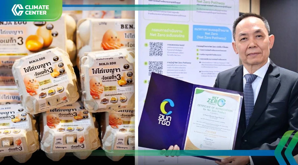 CPF  ส่ง "ไข่ไก่เบญจาโอเมก้า 3" คว้าฉลาก Net Zero รายแรกของโลก