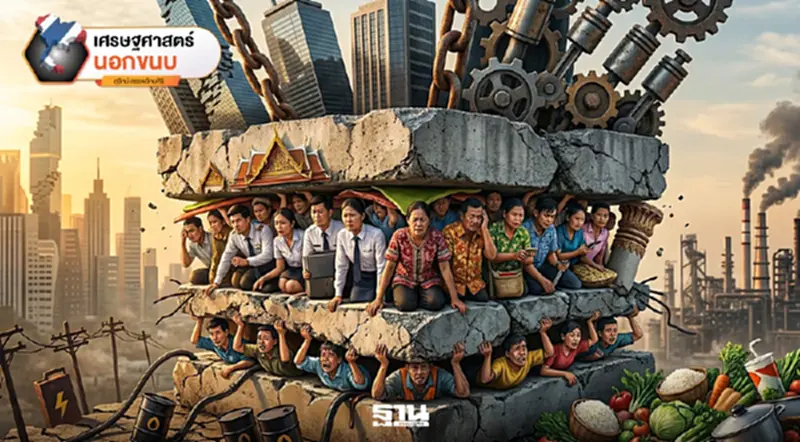 Thailand’s Sandwich Economy: ถูกบีบจากข้างล่าง ถูกกดทับจากข้างบน Thailand’s Sandwich Economy: ถูกบีบจากข้างล่าง ถูกกดทับจากข้างบน
