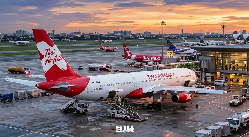 อ่วม! วิกฤตน้ำมัน 'ไทยแอร์เอเชีย เอ็กซ์'  แจ้งยกเลิกเที่ยวบิน หยุดบินบางเส้นทางแล้ว