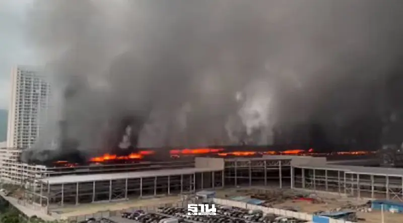 ไฟไหม้อาคารจอดรถ BYD สนง.ใหญ่เซินเจิ้น เผาวอดรถทดสอบ-รถรอทำลาย