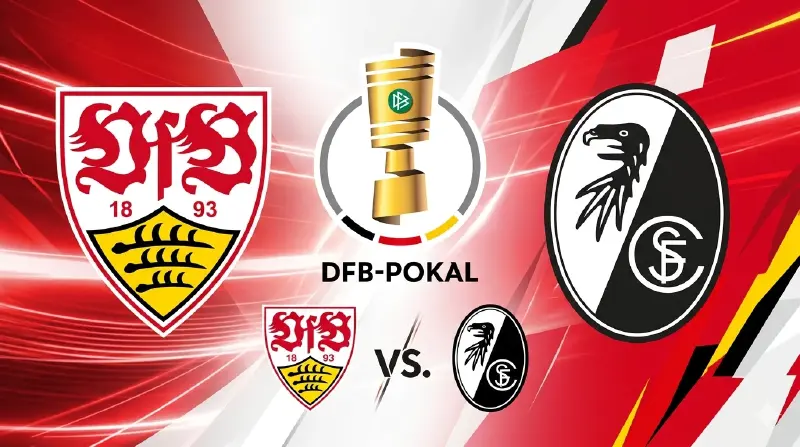 Live ดูบอลสด 'สตุ๊ตการ์ท พบ ไฟร์บวร์ก' ตัดเชือกเดเอฟเบ โพคาล ถ่ายทอดสดคืนนี้