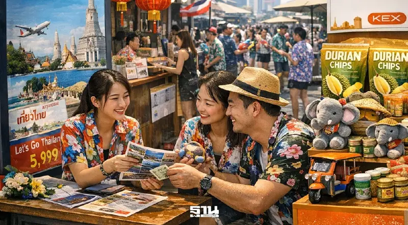 ‘สงกรานต์’ ดันกำลังซื้อทัวร์จีนพุ่ง ‘KEX’ ชี้ของฝากไทยคือไอเทมยอดนิยม ‘สงกรานต์’ ดันกำลังซื้อทัวร์จีนพุ่ง ‘KEX’ ชี้ของฝากไทยคือไอเทมยอดนิยม