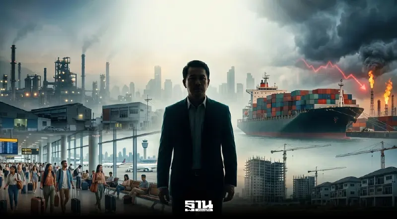 เศรษฐกิจไทยสะดุดหนัก สงครามลากทั้งระบบ ผลิต-ส่งออก-เกษตร-ท่องเที่ยวทรุดยกแผง