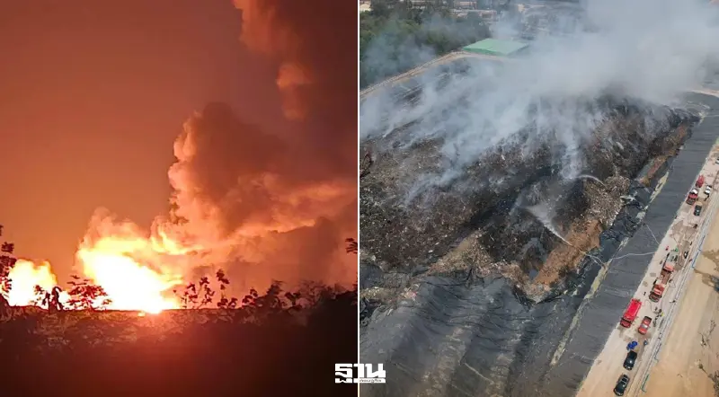 'สุชาติ' สั่งคพ. คุมเหตุไฟไหม้ BWG สระบุรี เฝ้าระวังสารพิษ