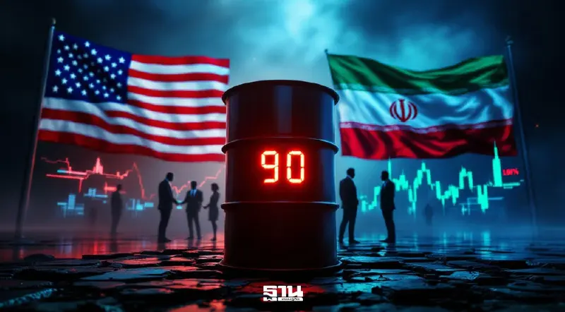 น้ำมันโลกผันผวนใกล้ 90 ดอลลาร์ จับตาเจรจาสหรัฐ–อิหร่าน ชี้ชะตาวิกฤตพลังงาน น้ำมันโลกผันผวนใกล้ 90 ดอลลาร์ จับตาเจรจาสหรัฐ–อิหร่าน ชี้ชะตาวิกฤตพลังงาน