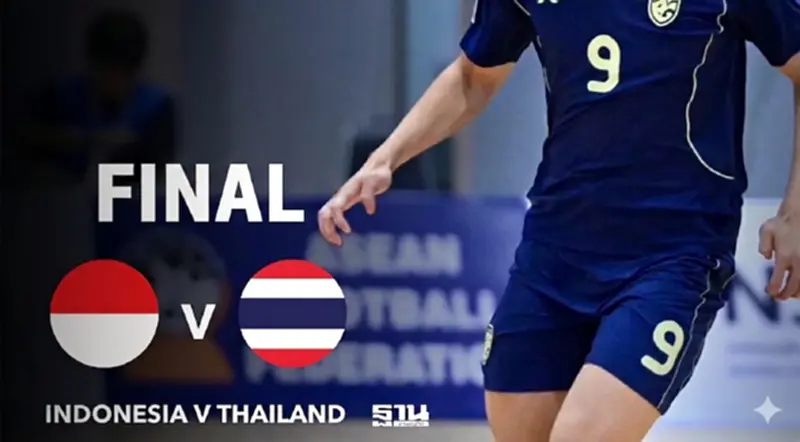 ถ่ายทอดสด ไทย พบ อินโดนีเซีย เช็คผลบอลสดศึกฟุตซอลชิงแชมป์อาเซียน 2026 นัดชิง ถ่ายทอดสด ไทย พบ อินโดนีเซีย เช็คผลบอลสดศึกฟุตซอลชิงแชมป์อาเซียน 2026 นัดชิง