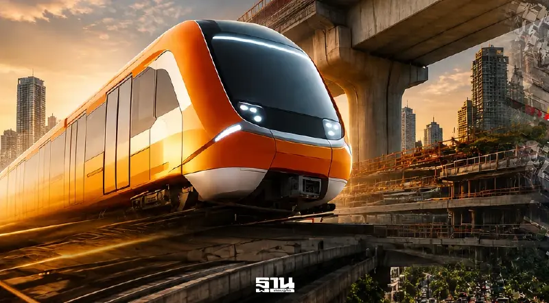 ลุยรถไฟฟ้าสายสีส้ม รฟม.แจ้งปิดเบี่ยงจราจรช่องคู่ขนาน สวนป่าวิภาวดีรังสิต