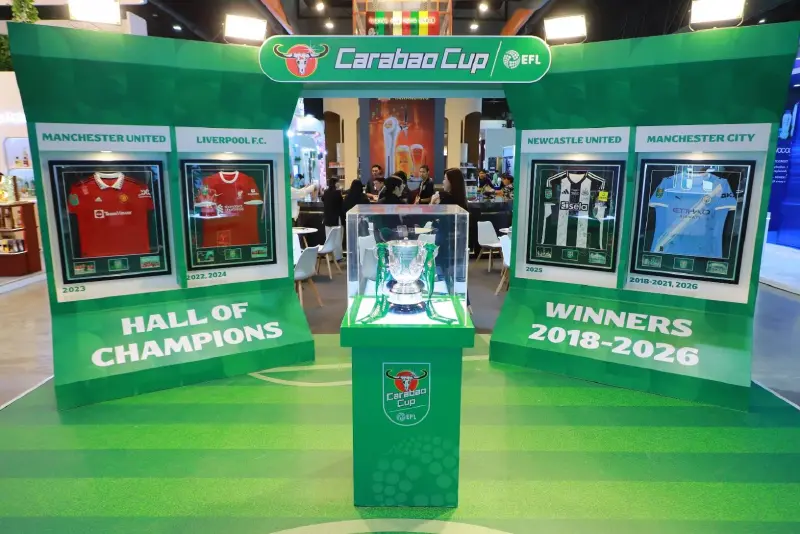 คาราบาวกรุ๊ป บุก THAIFEX 2026 แตะถ้วย Carabao Cup ของจริง คาราบาวกรุ๊ป บุก THAIFEX 2026 แตะถ้วย Carabao Cup ของจริง