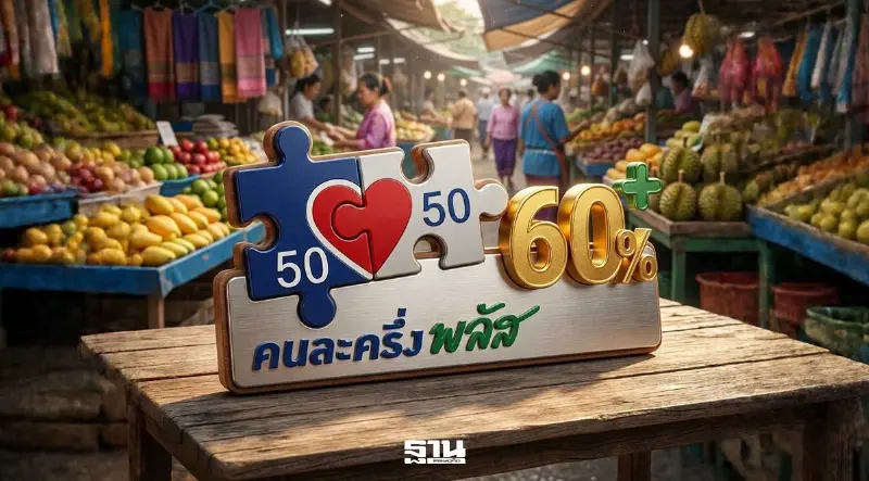 เกณฑ์ใหม่ ‘คนละครึ่งพลัส’ อายุ 18 ปีขึ้นไป รัฐช่วยจ่าย 60% รวม 4,000 บาท