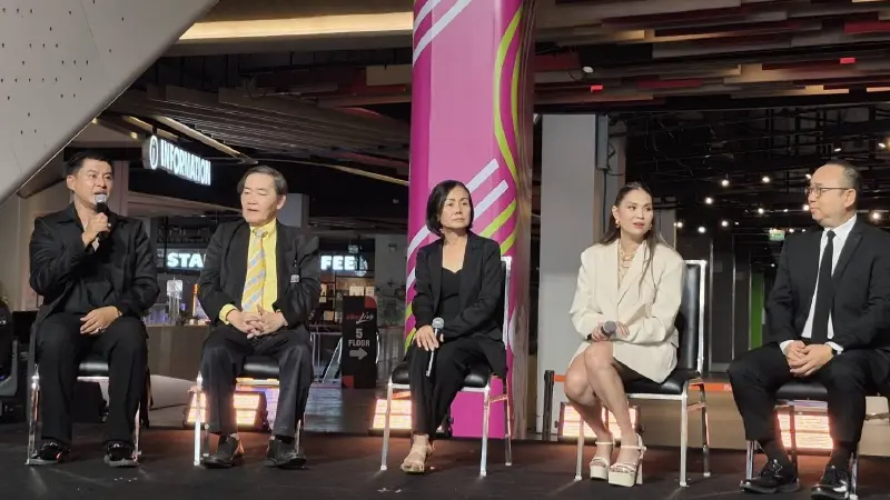 คณะผู้บริหารและผู้จัดงานร่วมเสวนาบนเวที พร้อมเผยรายละเอียดรางวัลเกียรติยศมณีเมขลา ครั้งที่ 4 ประจำปี 2569 #มณีเมขลา2569 #BravoBKK