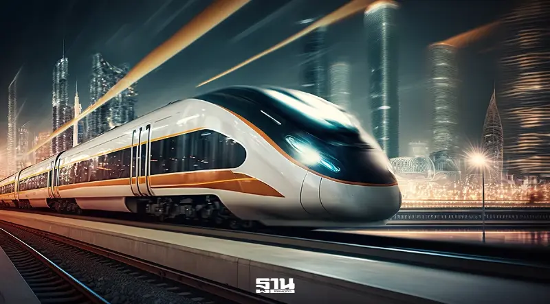รูปภาพจำลองโครงการรถไฟความเร็วสูงเชื่อม 3 สนามบิน (ดอนเมือง-สุวรรณภูมิ-อู่ตะเภา)