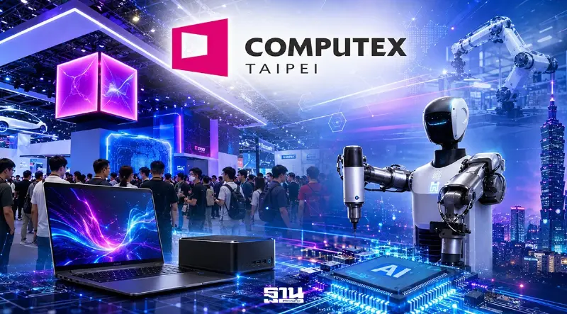 COMPUTEX 2026 เปิดฉากแล้ว ชู “AI Together” เร่งต่อยอด AI สู่ภาคอุตสาหกรรม-อุปกรณ์อัจฉริยะ