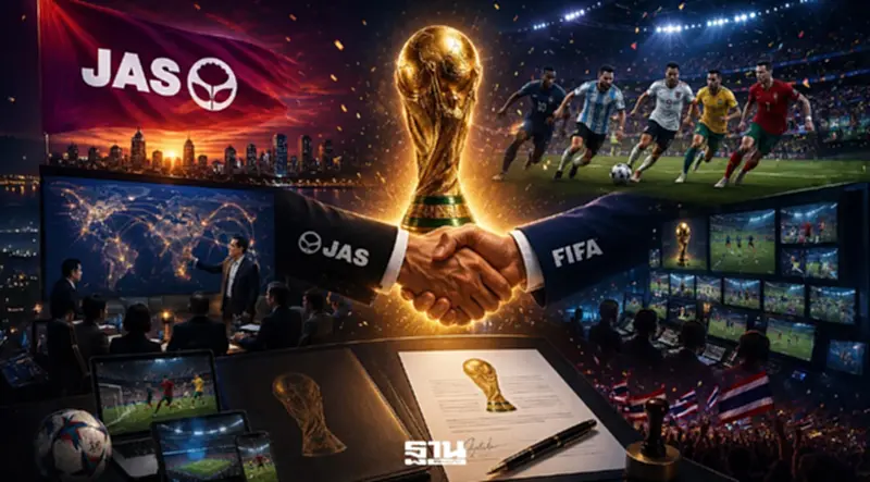 เปิดเบื้องหลัง FIFA ยอมลดราคา JAS คว้าลิขสิทธิ์ฟุตบอลโลก ปิดดีลวันสุดท้าย เปิดเบื้องหลัง FIFA ยอมลดราคา JAS คว้าลิขสิทธิ์ฟุตบอลโลก ปิดดีลวันสุดท้าย