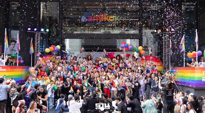 ธงสีรุ้งสะบัด Bangkok Pride Parade หนุนไทยเจ้าภาพ Bangkok World Pride 2030