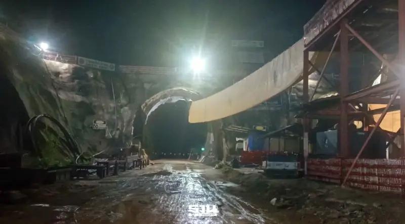 หตุผนังอุโมงค์รถไฟดอยหลวงถล่ม โครงการก่อสร้างทางรถไฟ เด่นชัย–เชียงราย–เชียงของ