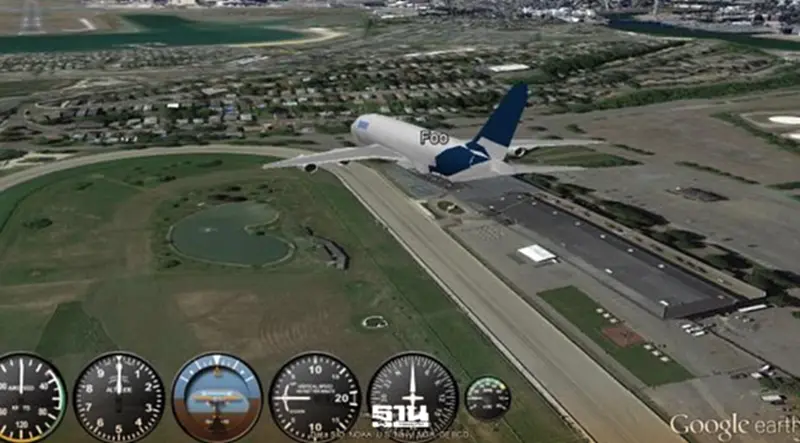 Google Earth เปิดให้ใช้งาน Flight Simulator Google Earth เปิดให้ใช้งาน Flight Simulator