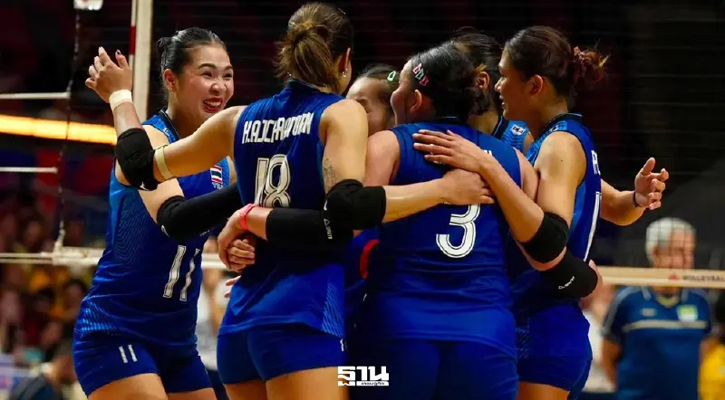 ช็อกโลก สาวไทยระเบิดฟอร์มตบบราซิล 3-0 เซต การันตีรอดตกชั้น VNL 2026