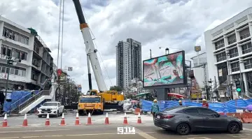 รื้อสะพานลอย เสริมแข็งแรงดิน -ลดรั่วซึมน้ำเข้าอุโมงค์รถไฟฟ้าวงเวียนใหญ่