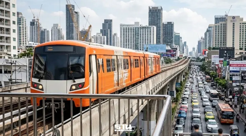 ครม.ไฟเขียว รฟม.ควักเงินสำรอง 9.4 พันล้าน จ่ายค่างานโยธา "สายสีส้ม"