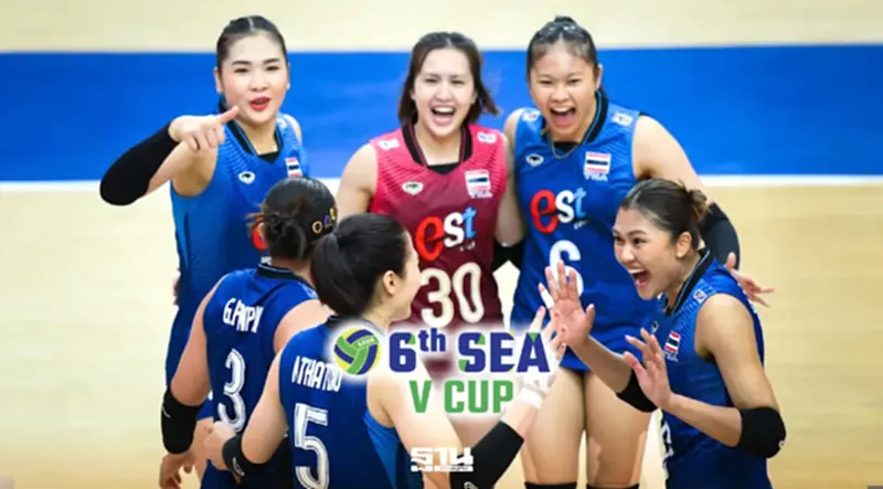 โปรแกรมเต็ม 'วอลเลย์บอลหญิง SEA V Cup 2026' ถ่ายทอดสดทุกแมตช์เช็คตารางที่นี่ โปรแกรมเต็ม 'วอลเลย์บอลหญิง SEA V Cup 2026' ถ่ายทอดสดทุกแมตช์เช็คตารางที่นี่