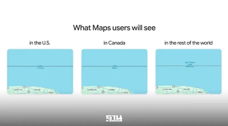 Google Maps เปลี่ยนชื่อ Lake Ontario เป็น “Lake America” ตามคำสั่ง'ทรัมป์' Google Maps เปลี่ยนชื่อ Lake Ontario เป็น “Lake America” ตามคำสั่ง'ทรัมป์'