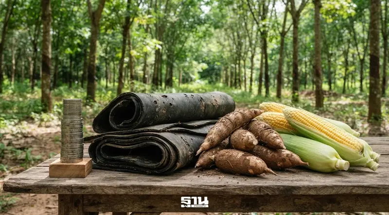 ยางแผ่นดิบยังทรงตัวสูง 82 บาท หัวมันสดทำนิวไฮ 4.80 บาท ข้าวโพดร่วง
