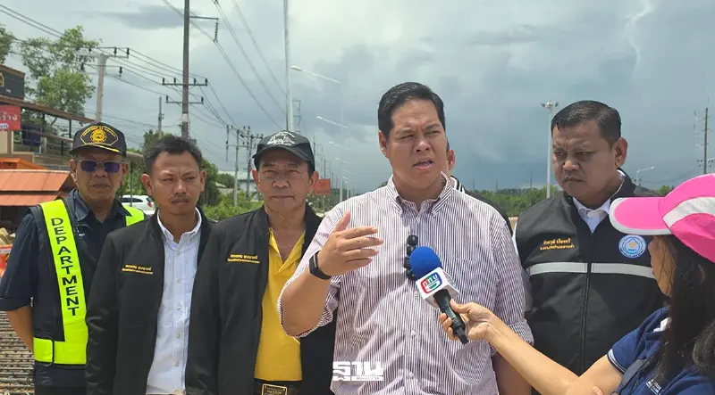 “สรรเพชญ”ลงพื้นที่บางกล่ำ สงขลา เร่งคืนผิวจราจรภายใน ก.ย. 2569