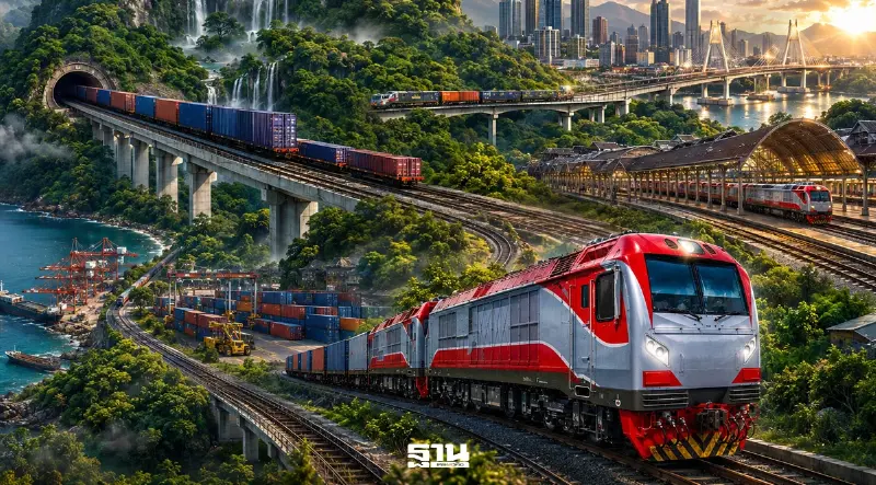 คมนาคม เปิดแผนคืบหน้าดันรถไฟทางคู่สายใหม่ เชื่อมขนส่งสินค้า หนุนเศรษฐกิจภูมิภาค รวม 4 เส้นทาง วงเงินรวม 177,826 ล้านบาท สั่งเร่งศึกษาออกแบบ ประเมินผลกระทบสิ่งแวดล้อม ก่อนชงรัฐบาล คมนาคม เปิดแผนคืบหน้าดันรถไฟทางคู่สายใหม่ เชื่อมขนส่งสินค้า หนุนเศรษฐกิจภูมิภาค รวม 4 เส้นทาง วงเงินรวม 177,826 ล้านบาท สั่งเร่งศึกษาออกแบบ ประเมินผลกระทบสิ่งแวดล้อม ก่อนชงรัฐบาล