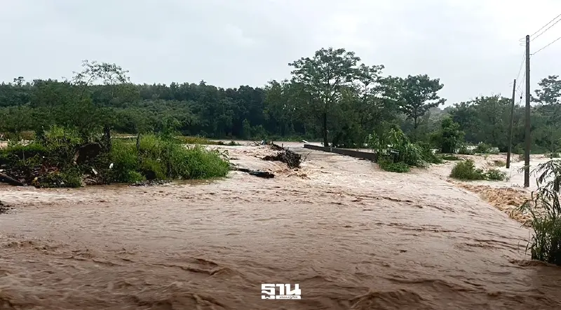 กรมชลฯ เฝ้าระวังน้ำในแม่น้ำน่านสูงขึ้น หลังมีฝนตกหนักต่อเนื่อง