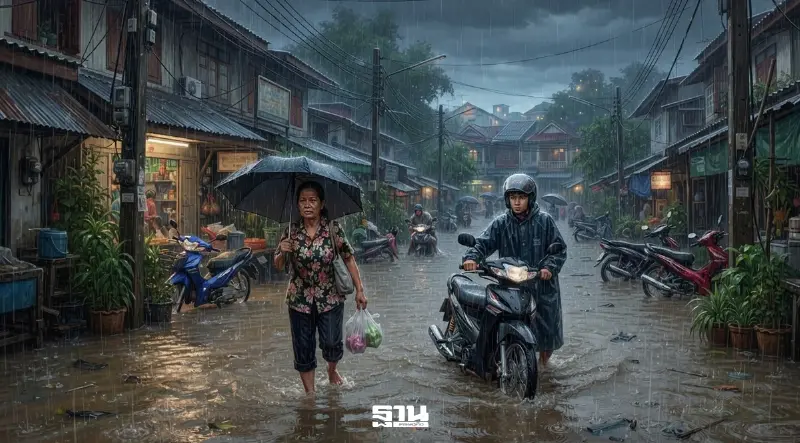ไทยอ่วมฝนตกหนัก เช็กพื้นที่เสี่ยงน้ำท่วมฉับพลัน น้ำป่าไหลหลาก 30 ส.ค.-2 ก.ย.69