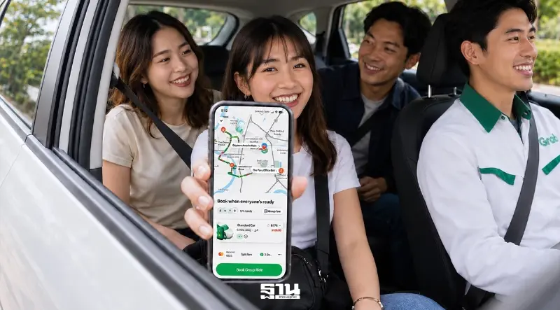 แกร็บ เปิด Group Ride อัปเกรด Grab EV ชวนคาร์พูล-ใช้รถอีวี ลดคาร์บอน