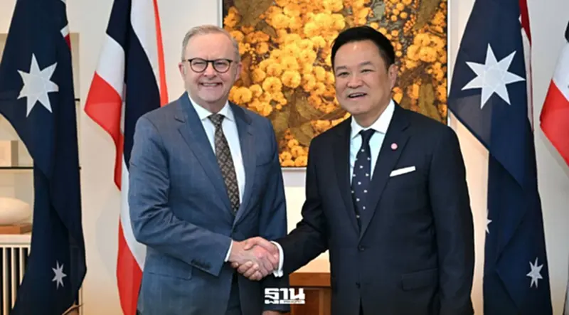 "อนุทิน" ทวิภาคีเต็มคณะ "แอลบาเนซี” เซ็นดีลใหญ่ 2 ฉบับ ปลุกเศรษฐกิจไทย–ออสเตรเลีย "อนุทิน" ทวิภาคีเต็มคณะ "แอลบาเนซี” เซ็นดีลใหญ่ 2 ฉบับ ปลุกเศรษฐกิจไทย–ออสเตรเลีย