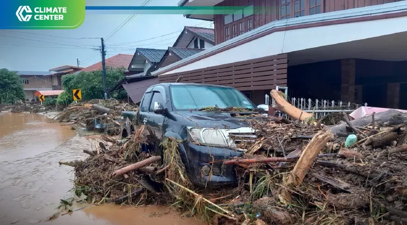 ฟื้นฟูน้ำท่วมน่าน จัดการขยะ3,800 ตันลดผลกระทบมลพิษ -สิ่งแวดล้อม