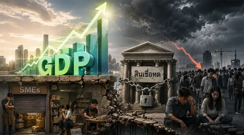 GDP โต 1.9% แต่ฐานในเปราะ SMEs สินเชื่อหด-คนรับเงินว่างงานพุ่ง