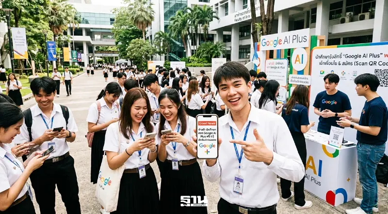 ข่าวดี นักศึกษา Google แจก AI Plus ฟรี 1 ปี เช็กเงื่อนไขก่อนสมัคร ข่าวดี นักศึกษา Google แจก AI Plus ฟรี 1 ปี เช็กเงื่อนไขก่อนสมัคร