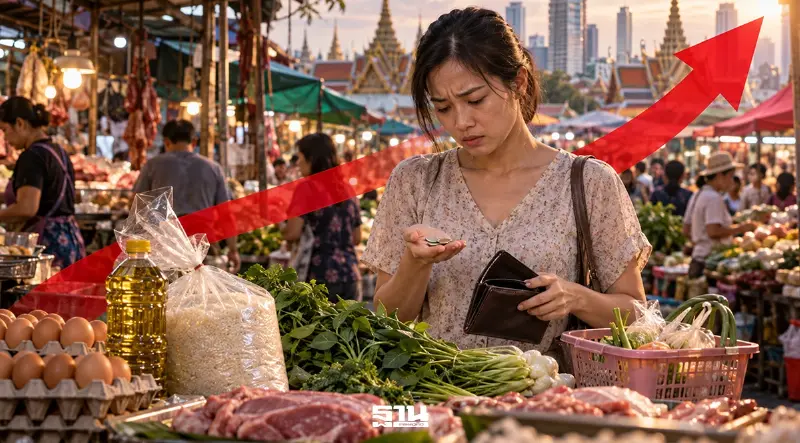 ดัชนีค่าครองชีพไทยพุ่งสูงสุดรอบ 3 ปี ชี้คนกรุง-ใต้แบกหนักสุด