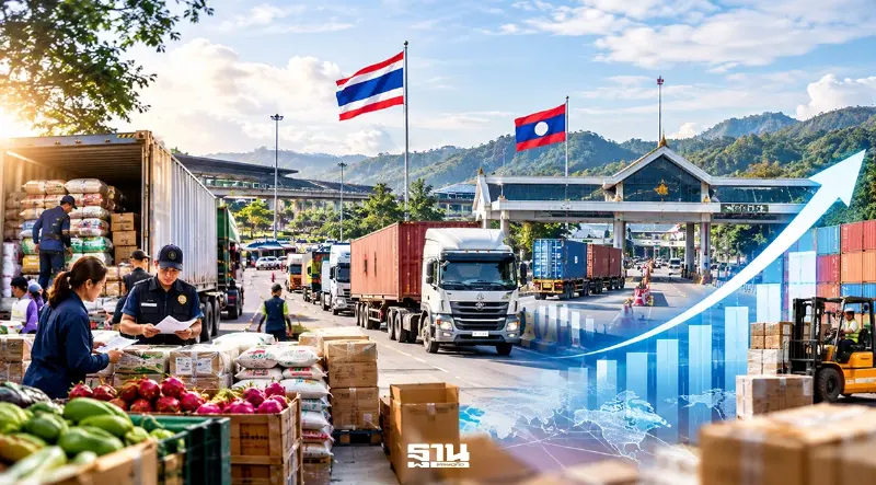 การค้าชายแดน-ผ่านแดน 7 เดือนพุ่ง 1.34 ล้านล้านบาท โต 12.9% การค้าชายแดน-ผ่านแดน 7 เดือนพุ่ง 1.34 ล้านล้านบาท โต 12.9%