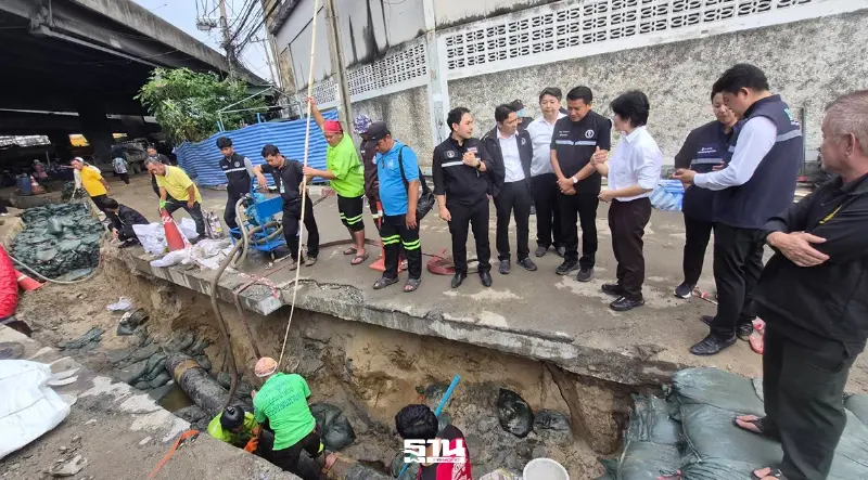เปิดปมลึกน้ำมันรั่วพระราม 3 พบโพรงใต้ดินทะลุ 5 เมตร เร่งตรวจต้นตอ-เส้นทางน้ำมัน