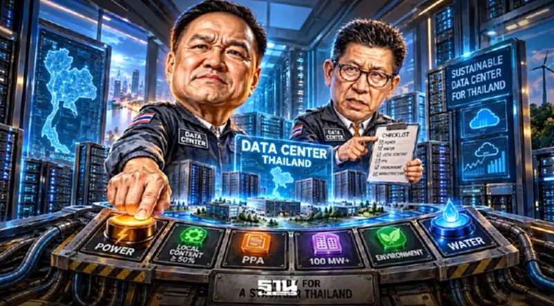คุม‘ดาต้าเซ็นเตอร์’ ล็อกใช้ของไทย 50% คาดประกาศใช้ไม่เกินกลาง ต.ค.69 คุม‘ดาต้าเซ็นเตอร์’ ล็อกใช้ของไทย 50% คาดประกาศใช้ไม่เกินกลาง ต.ค.69