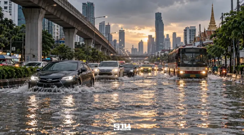 ถนนหลัก กทม.43 จุด อ่วมหนัก หลังฝนถล่ม รามคำแหงจมน้ำสูงสุด 30 ซม. ถนนหลัก กทม.43 จุด อ่วมหนัก หลังฝนถล่ม รามคำแหงจมน้ำสูงสุด 30 ซม.